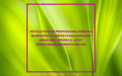 Paradigmenwechsel  VpsyB Professionalisierung für Psychologische Berater